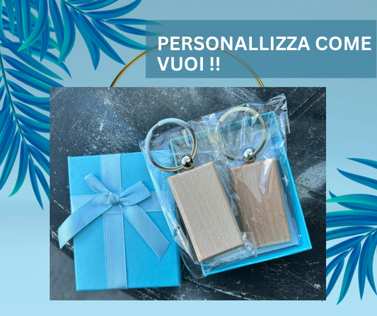 Crea i tuoi portachiavi fronte e retro incisi come vuoi!