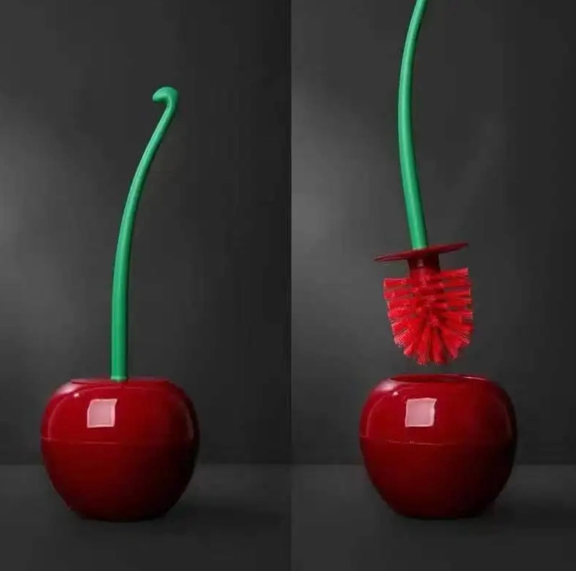 Spazzola per WC a Forma di Ciliegia – Plastica Resistente