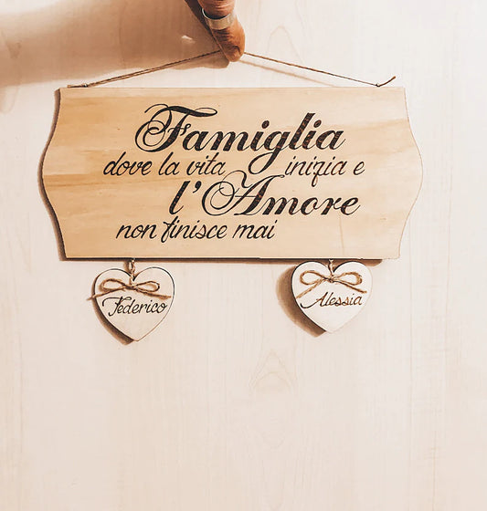 Targhette ingresso casa personalizzata mod 3