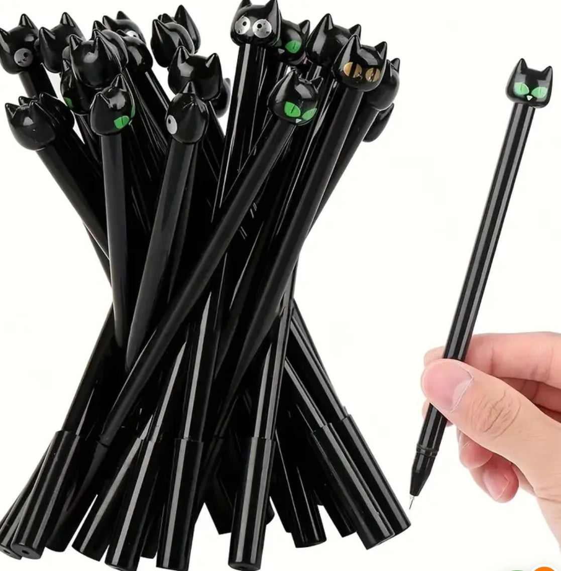 Divertenti penne con testa di gatto