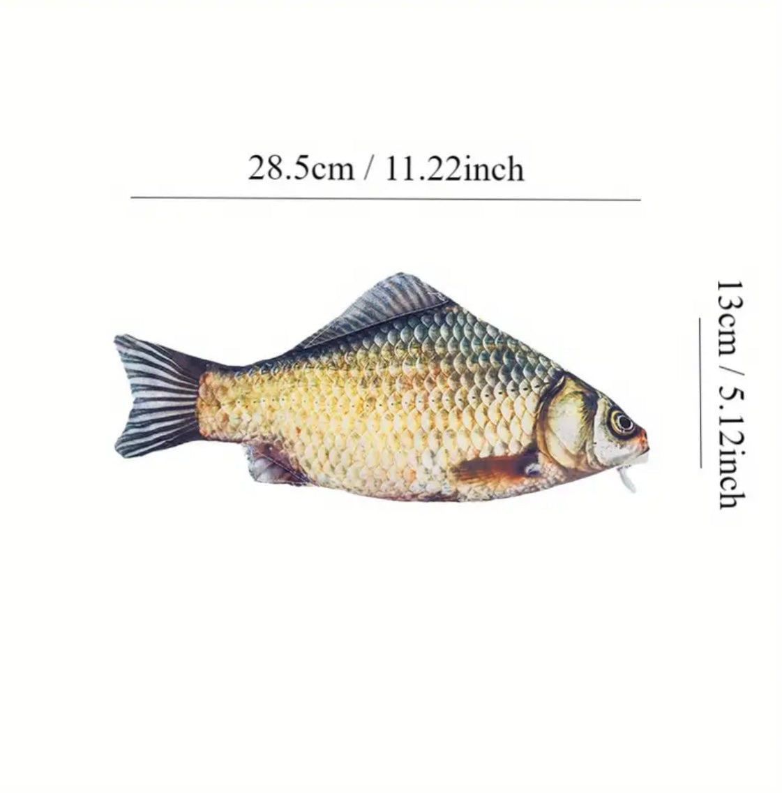 Astuccio a forma di pesce con una sola tasca per custodire penne e matite con stile